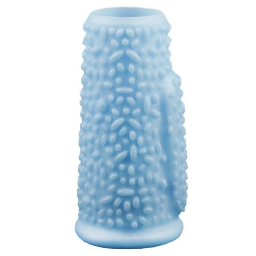 Lovetoy vibrációs pontozott péniszmandzsetta - kék