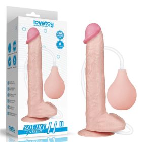Lovetoy pumpálható letapasztható dildó - 28 cm