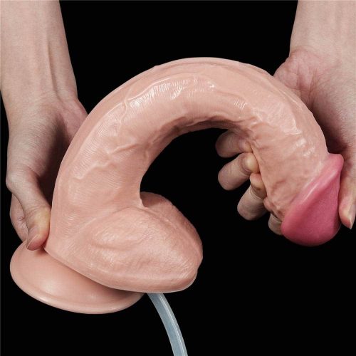 Lovetoy pumpálható letapasztható dildó - 28 cm