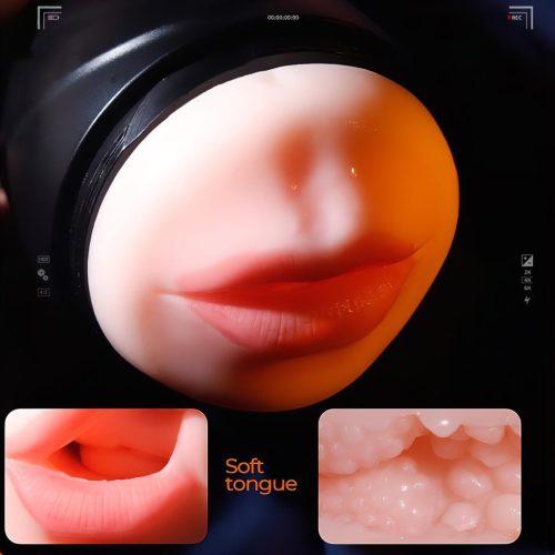 Leopard - akkus száj és műpunci pénisz vibrátor