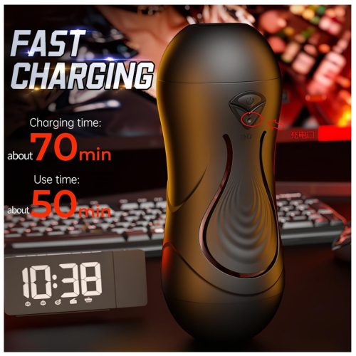 Leopard - akkus száj és műpunci pénisz vibrátor