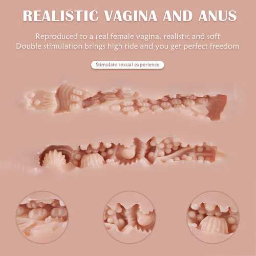 Fennie élethű maszturbátor vagina és ánusz nyílással