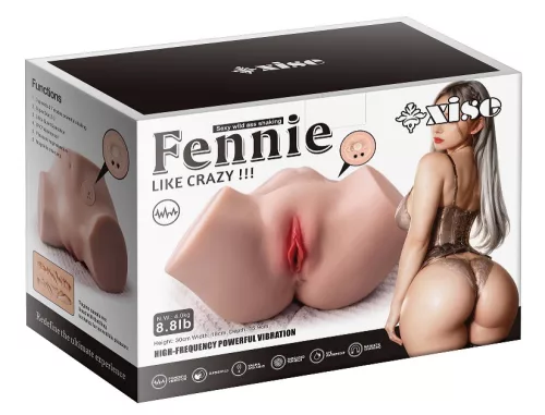 Fennie élethű maszturbátor vagina és ánusz nyílással