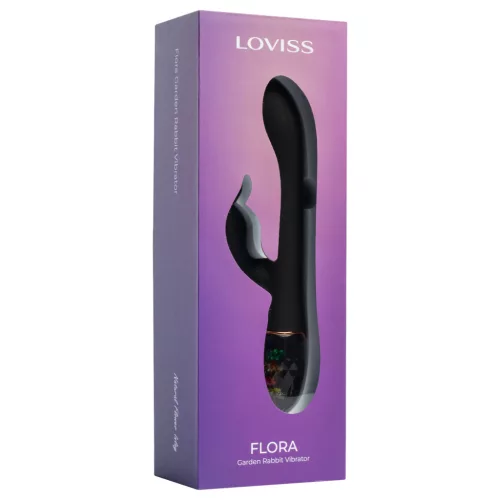 LOVISS Flower - csiklókaros fekete G-pont vibrátor