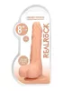 RealRock - tapadókorongos testszínű herés dildó - 21 cm