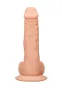RealRock - tapadókorongos testszínű herés dildó - 21 cm