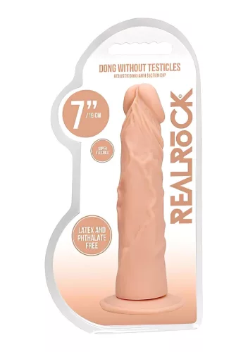 RealRock Slim - realisztikus natúr dildó - 15,5cm