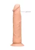 RealRock Slim - realisztikus natúr dildó - 15,5cm