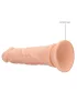 RealRock Slim - realisztikus natúr dildó - 15,5cm