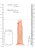 RealRock Slim - realisztikus natúr dildó - 15,5cm