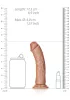RealRock - realisztikus letapasztható dildó - 15,5cm