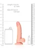 RealRock - tapadókorongos, realisztikus dildó - 15,5cm