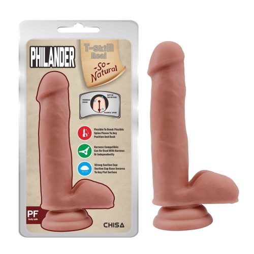 Philander élethű tapadókorongos dildó