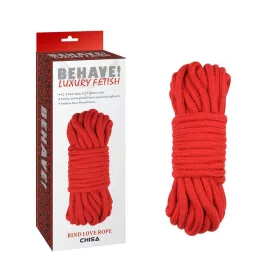 Luxury piros bondage kötél - 10 m