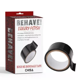 Behave fetish bondage tape - fekete szalag