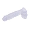 Hi- Rubber letapasztható áttetsző dildó - 17 cm