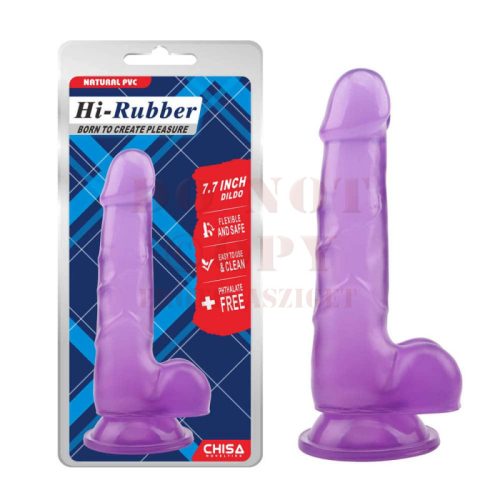 Hi- Rubber letapasztható rugalmas lila dildó