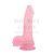 Hi- Rubber letapasztható rugalmas pink dildó - vastag