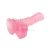 Hi- Rubber letapasztható rugalmas pink dildó - vastag