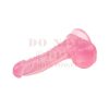 Hi- Rubber letapasztható rugalmas pink dildó - vastag
