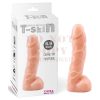 T-skin élethű herés dildó - vastag