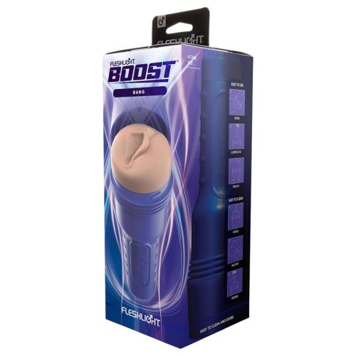 Fleshlight Boost Bang élethű punci maszturbátor – barna