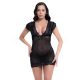 Brie fekete áttetsző babydoll tangával - S