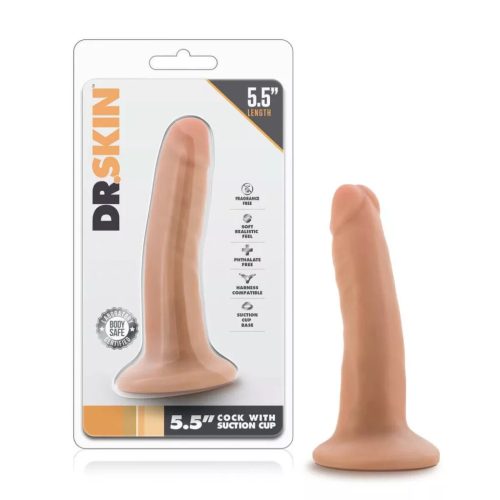 Dr.Skin élethű letapasztható dildó -14 cm
