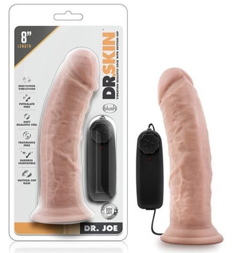 Mr.Skin vibrációs élethű távirányítós pénisz - 20 cm