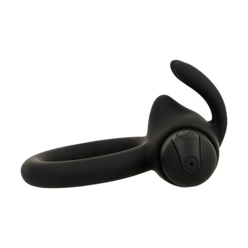 Black& silver Agron szilikon vibrogyűrű