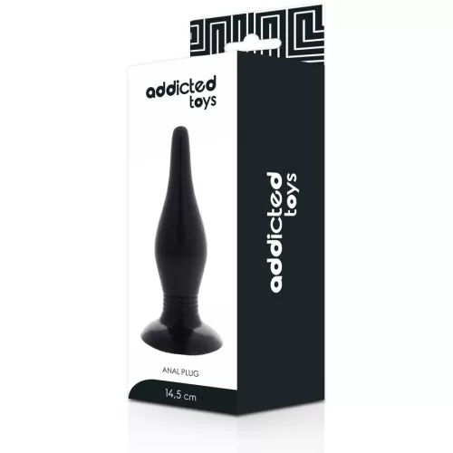 Addicted fekete kúpos anál tágító - 14,5 cm