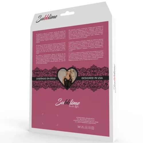 Subblime babydoll tangával , csipkés mellésszel -L/XL