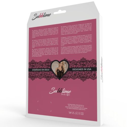 Subblime fényes body horgolt szegéllyel - S/M