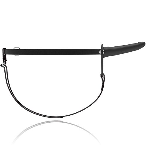 Fetish Submissive fekete felcsatolható dildó