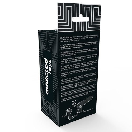 Addicted prosztataizgató péniszgyűrűvel - fekete