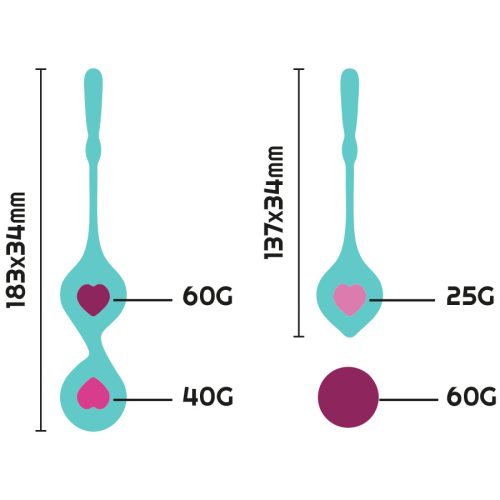 Rithual Deva Pelvic 3 részes gésagolyó szett