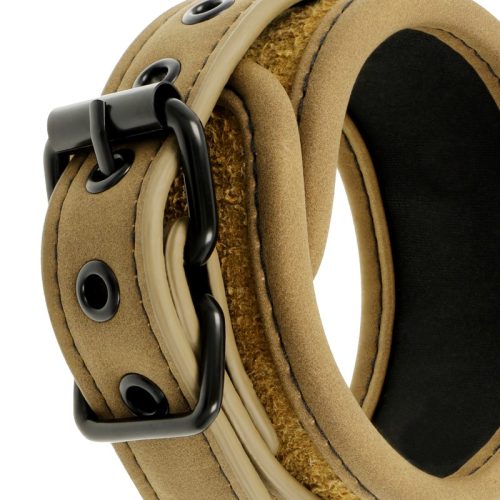 Fetish Submissive vegan bőr kézbilincs - testszín