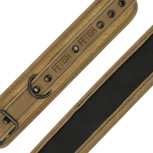 Fetish Submissive vegan bőr kézbilincs - testszín