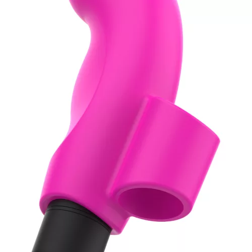 Ohmama szilikon ujjvibrátor - neon rózsaszín