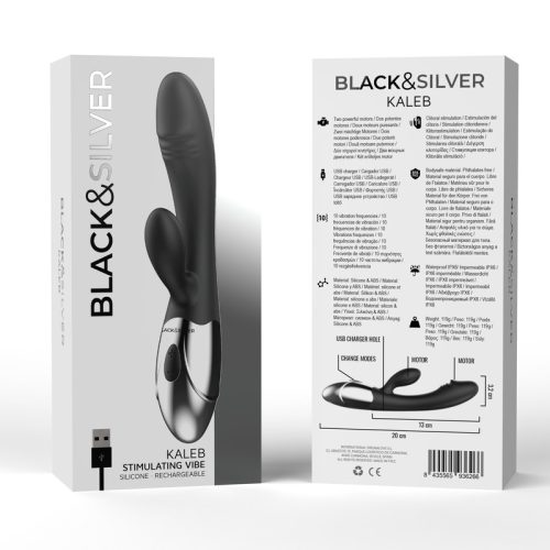 Black&Silver Kaleb akkus csiklókaros vibrátor