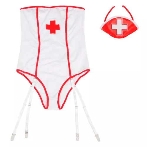 Subblime nővér  jelmez fityulával - S/M