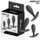 Addicted toys szilikon fekete anal plug szett - 3 db