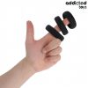 Addicted toys fekete szilikon péniszgyűrű szett - 3 db