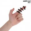 Addicted toys golyós szilikon péniszgyűrű szett - 4 db