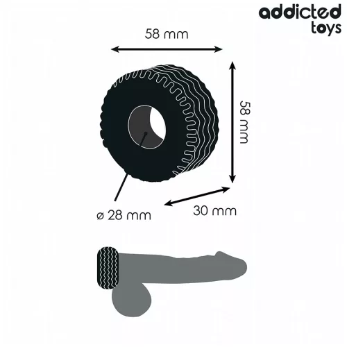 Addicted toys extra vastag péniszgyűrű