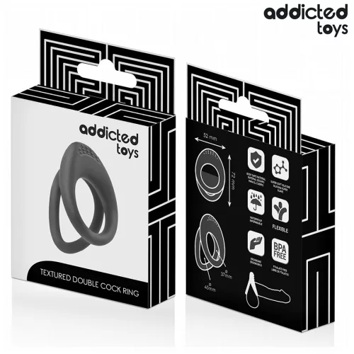 Addicted dupla szilikon pénisz és heregyűrű