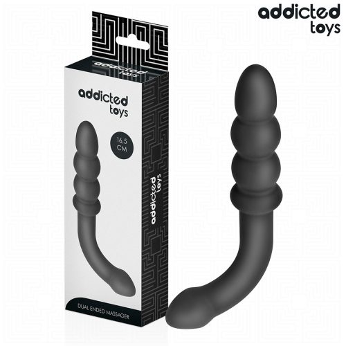 Addicted toys kétvégű anál dildó - 16 cm