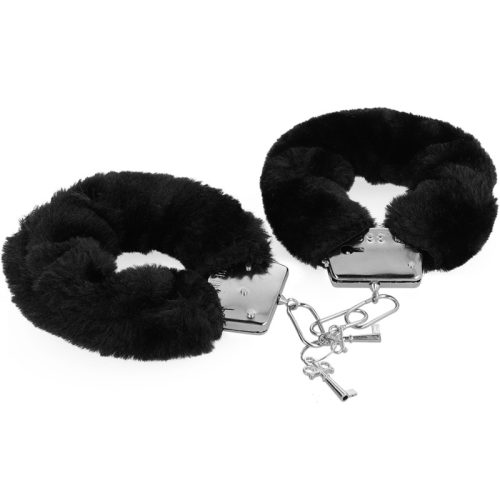 Intense fekete kötöző szett - bilincs,szemkötő,ostor