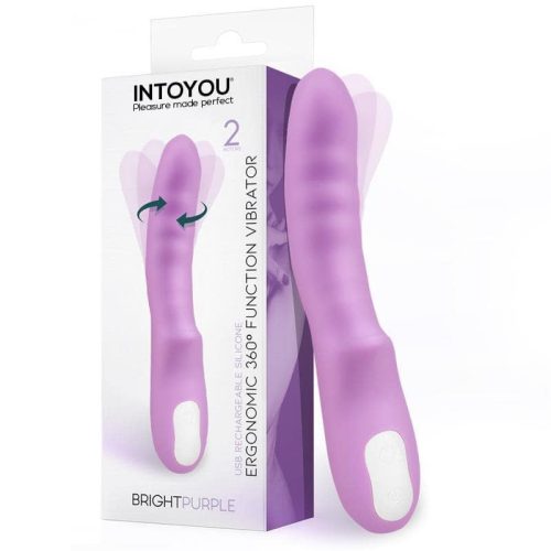 Intoyou Brightpurple akkus dupla motoros vibrátor - 360° forgás