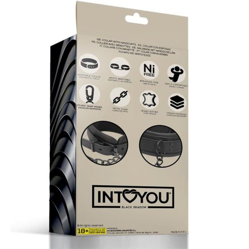 Intoyou nyakörv pórázzal - vegán bőr